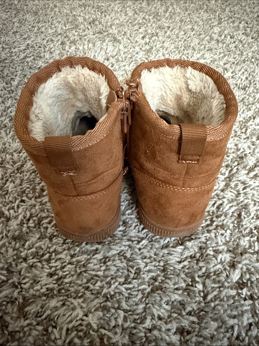 Cat & Jack Kids Brown Faux-Suede Lined Boots